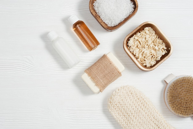 Bath accessories from natural material