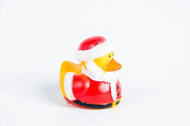 Bath duck on white background duck toy Cute rubber duck