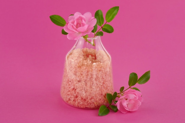 bath salt with rose extract