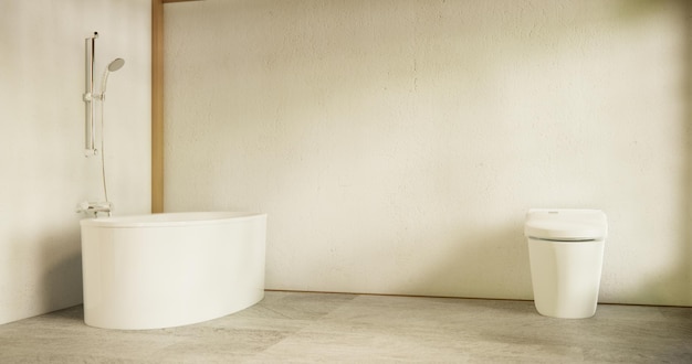 The Bath and toilet on bathroom japanese style