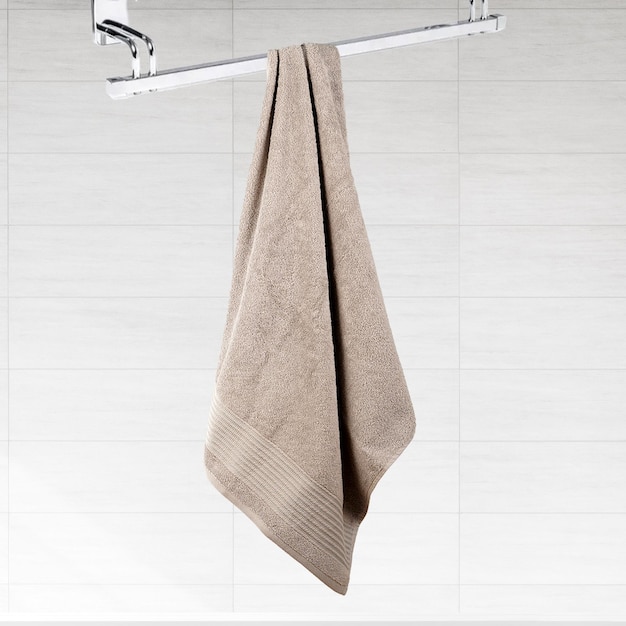 Bath towel isolated on white background