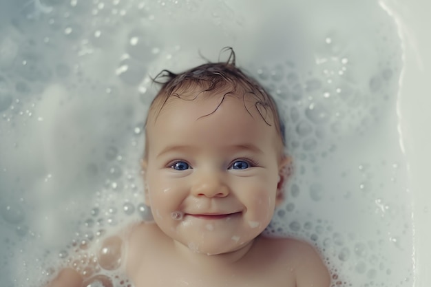 Foto fare il bagno al bambino