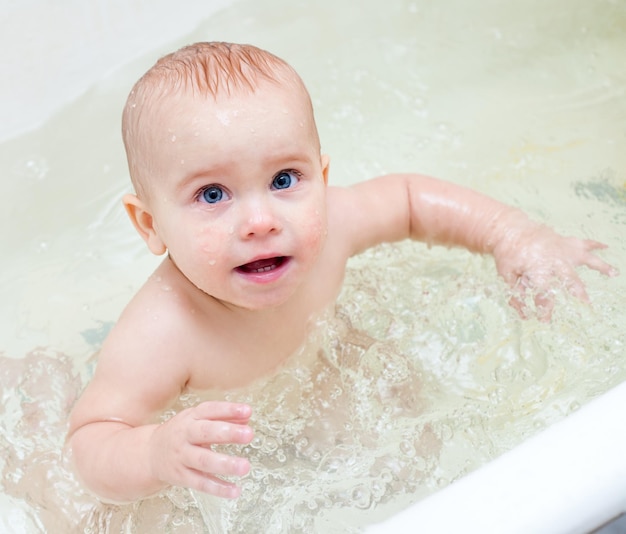 Bathing Baby