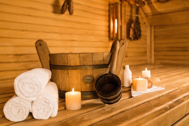 Bathing Equipment in Sauna