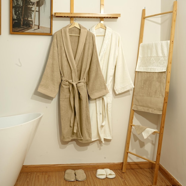 Photo bathrobe set