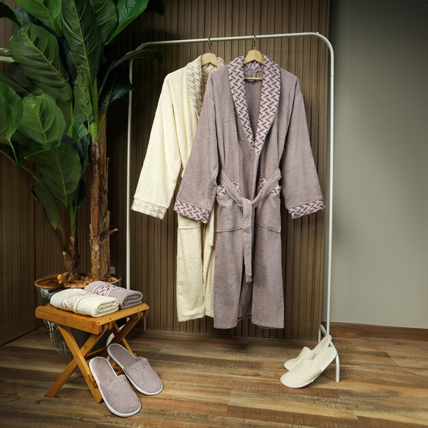 bathrobe set