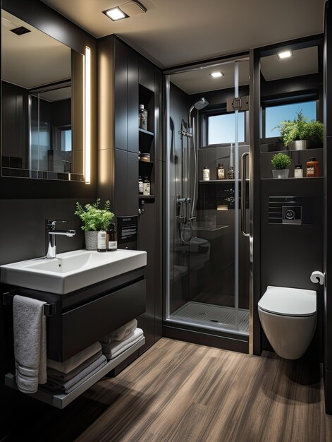 Photo bathroom aesthetic interior design