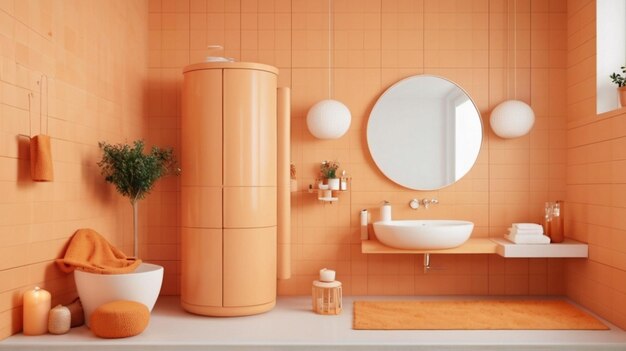 バスルームのインテリアデザイン