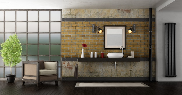 Bathroom in a loft