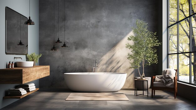 bathroom in a luxury house