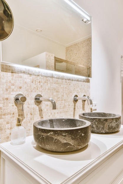 Bathroom in a modern and cozy house