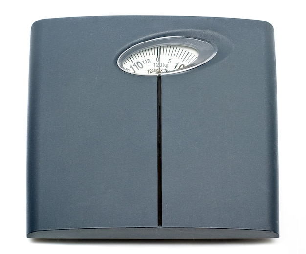 Bathroom scale isolated