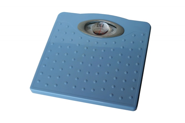 Bathroom scales isolated