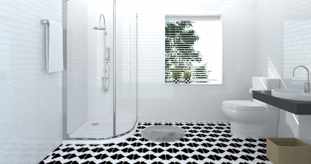 bathroom toilet interior, luxury,shower