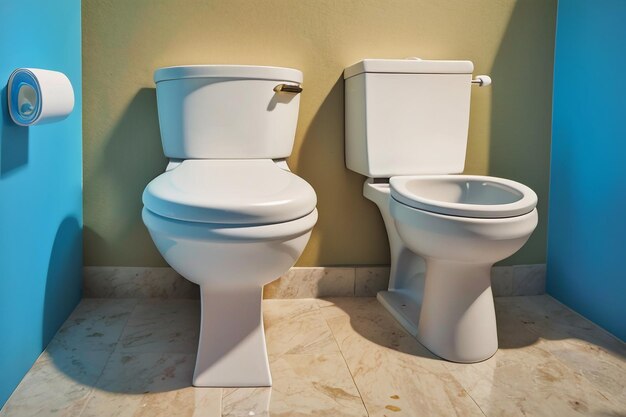 Фото Ванная комната туалетная обои фоновая иллюстрация керамическая конфигурация туалетных помещений
