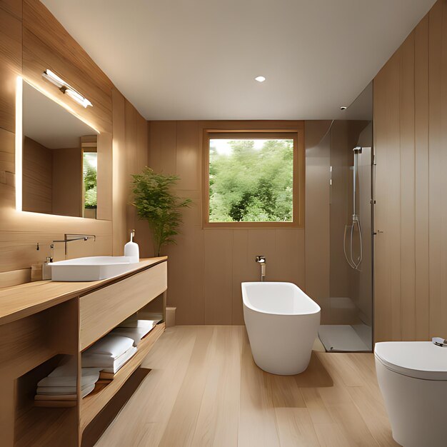 a bathroom with a tub sink and bathtub