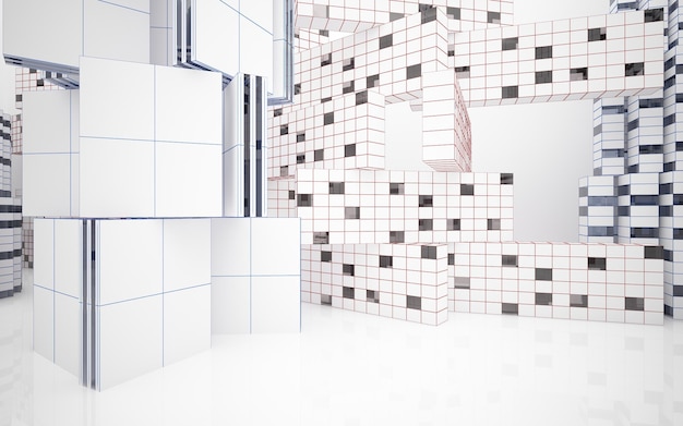 A bathroom with a white tile wall and a black and white square pattern.