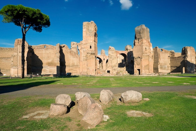 Photo baths of caracalla in rome italy