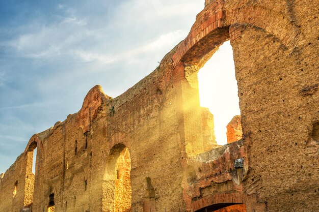 Photo baths of caracalla in rome