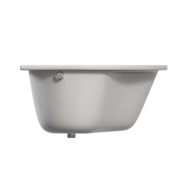 bathtub isolated on a white background 3D illustration and a CG render