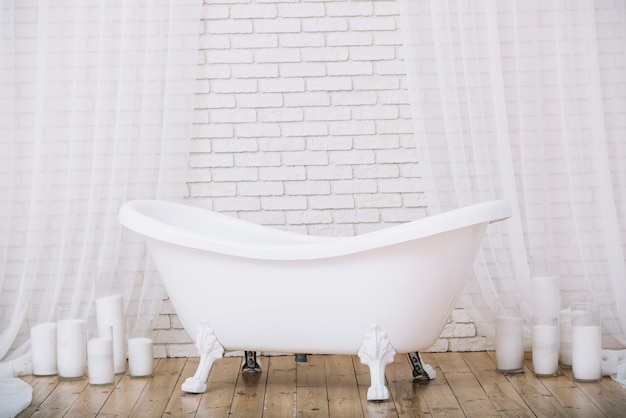 Bathtub for a relaxing bath in a spa