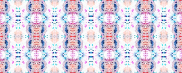 Фото Граница тай-дай для батика. акварельный трафарет япония фон. абстрактная текстура tie dye. акварельный дизайн седзи. кимоно плитка. шибори бесшовный узор. красный, белый и синий органический минимальный текстиль.