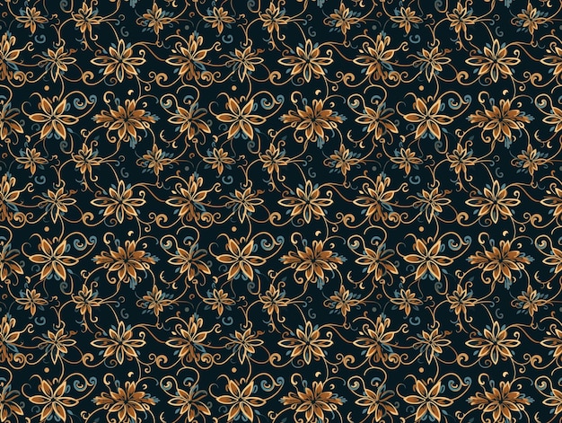 Batik traditioneel naadloos structuurpatroon