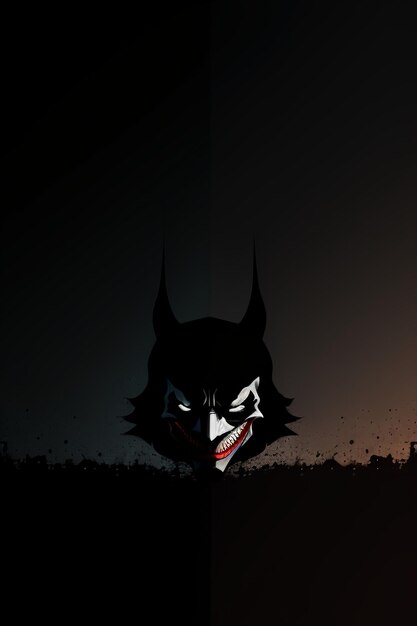 Premium AI Image  The joker batman face wallpapers and images