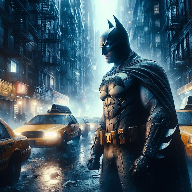 Batman in de stad.