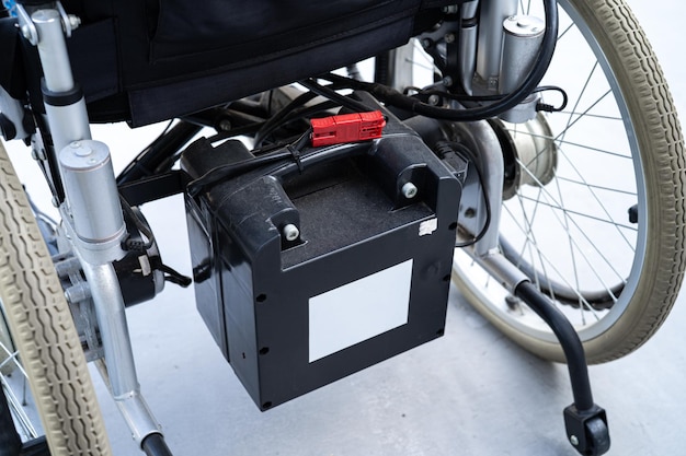 Battery of electric wheelchair for patient or people with disability people