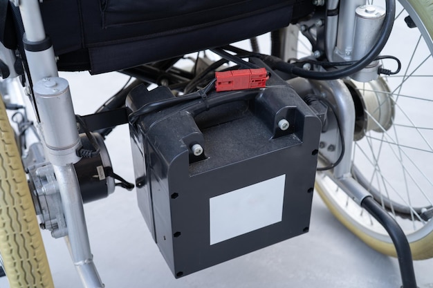 Battery of electric wheelchair for patient or people with disability people