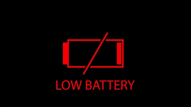 Battery Graphic Animation low power concept