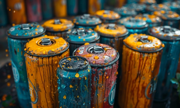 battery recycling closeup ecology conservation