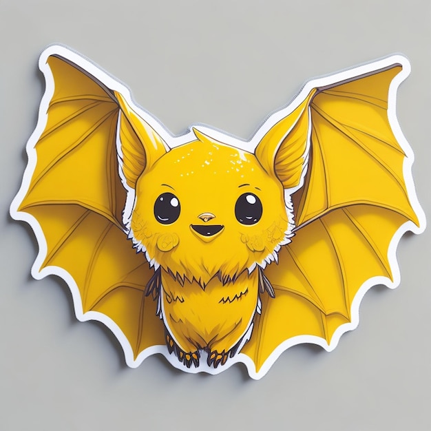 batthemed cut sticker design AI Generated