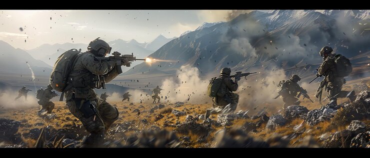 Battlefield Immersion Military Gaming Artwork