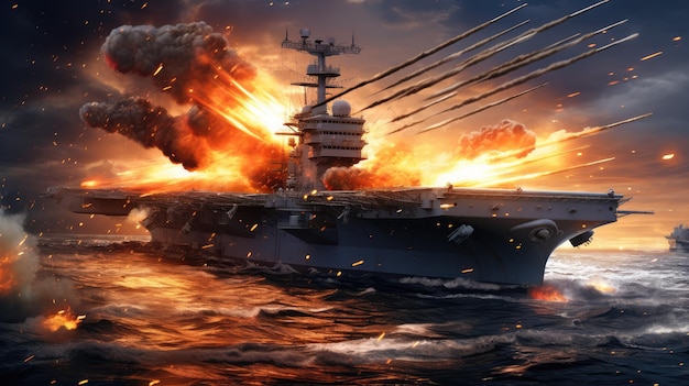 battleships illustration free photo HD background