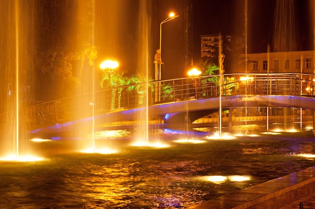 Spettacolo delle fontane di batumi