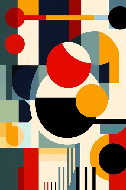 Bauhaus fusion captivating geometric artistry and abstract designs for modern visual delight