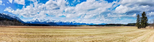 Bavarian alps countryside landscape