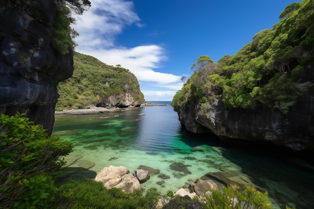 Photo the bay of the island of new zealand