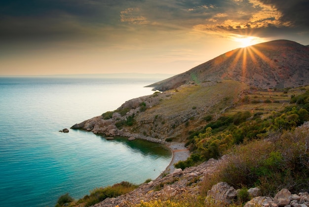 Bay near Stara Baska Krk Island Croatia