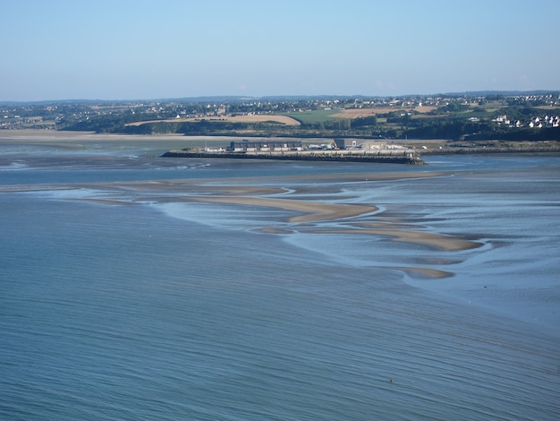 The bay of Saint-Brieuc seen from the Pointe du Roselier in PlÃ©rin