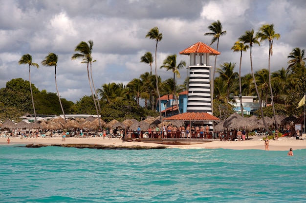 Bayahibe lighthouse taken from the sea