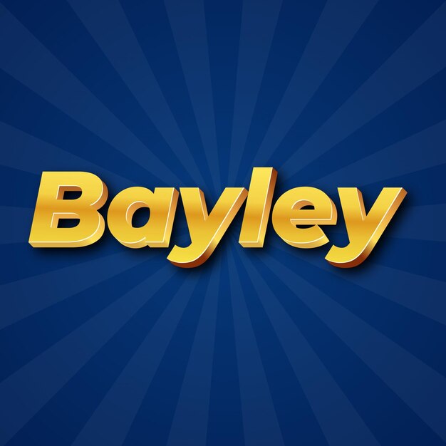 Bayley text effect gold jpg attractive background card photo confetti