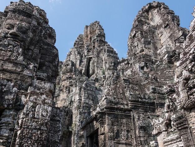 Bayon temple in Ankor Wat Cambodia
