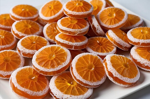 Photo bayram ramadan turkish candy sugar delight orange