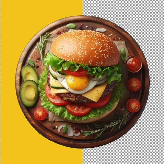 Premium Photo | BBQ Bacon Burger png