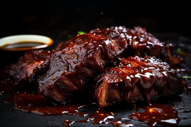 BBQ Beef Ribs Glaze best BBQ image photography