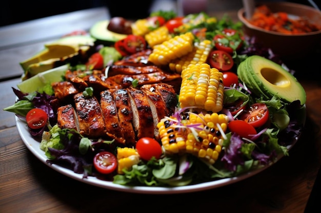 BBQ Chicken and Corn Salad