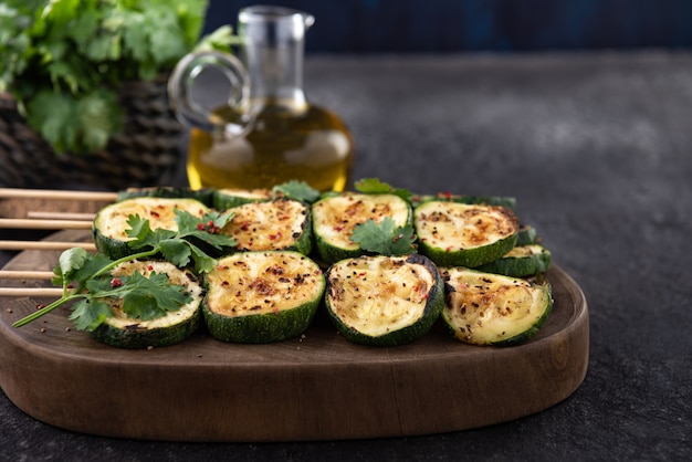 bbq grill zucchini food